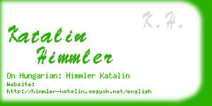 katalin himmler business card